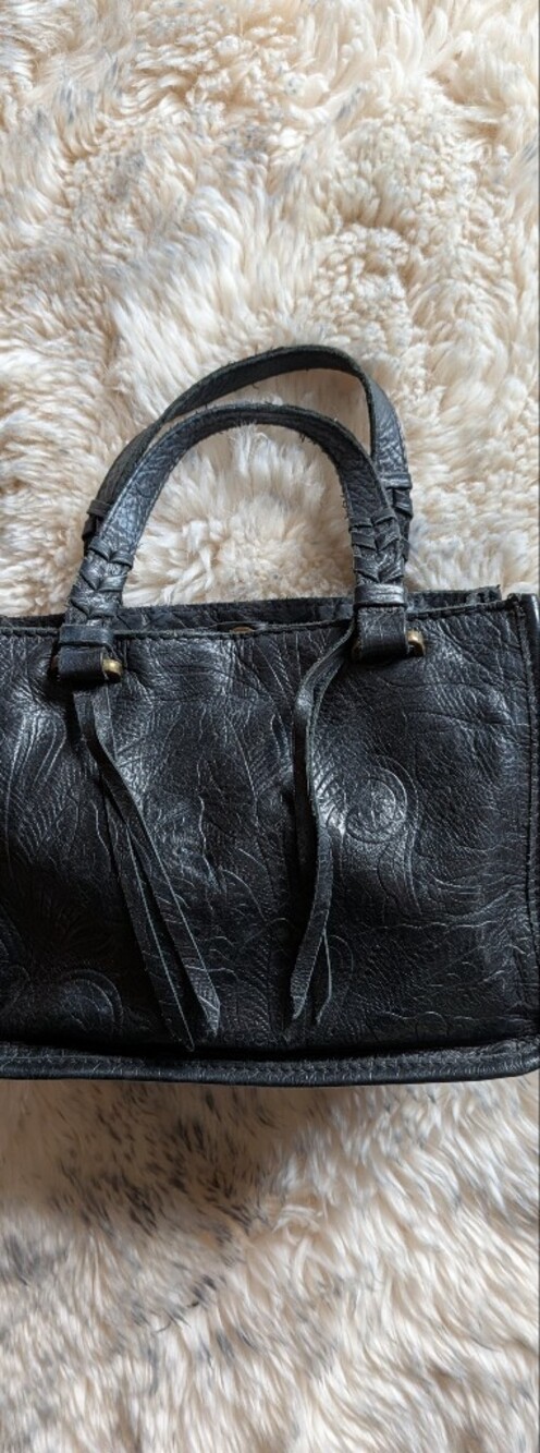 American Leather Co. Black Leather Top-Handle Women’s Bag